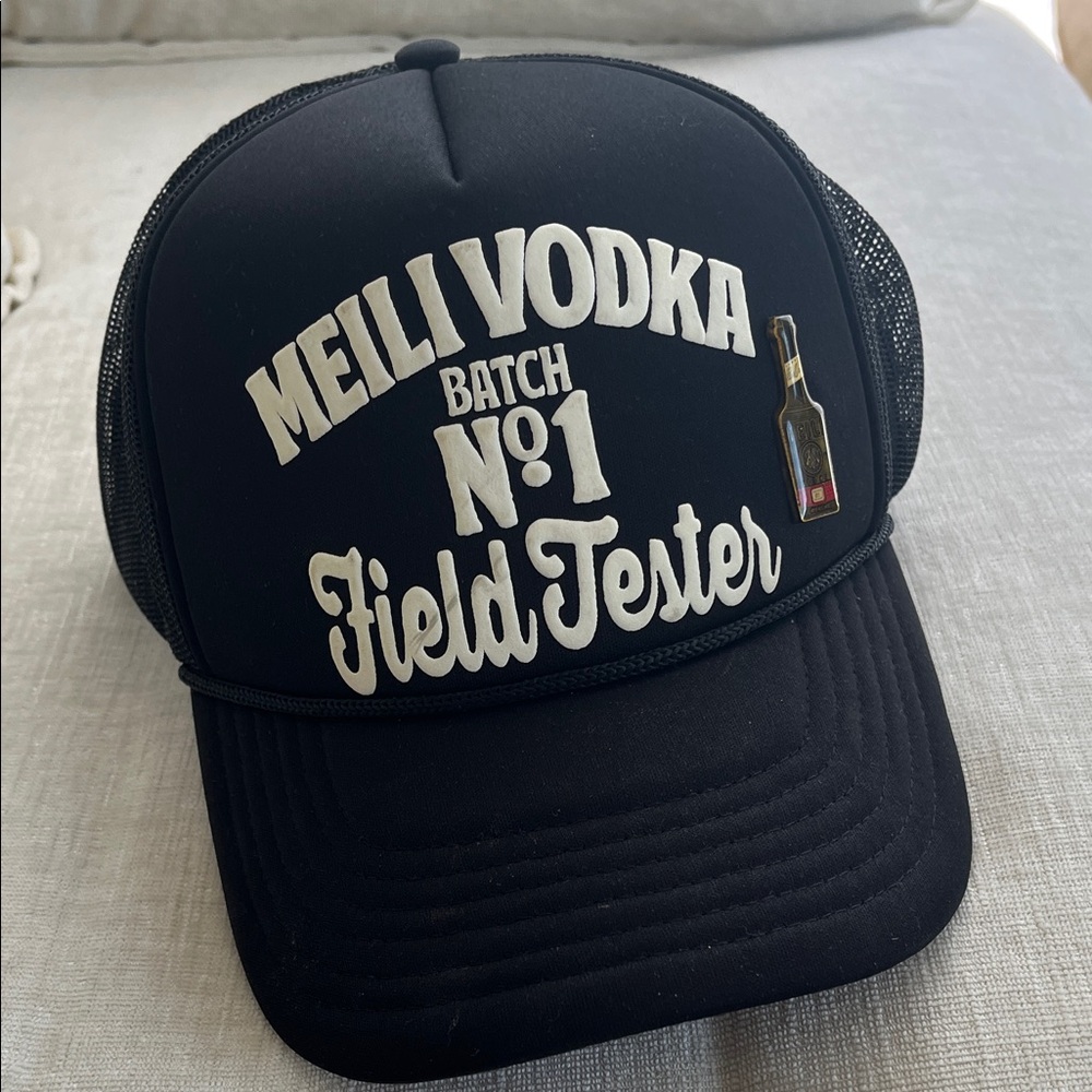 MadeWorn Black Mesh Back Trucker Cap